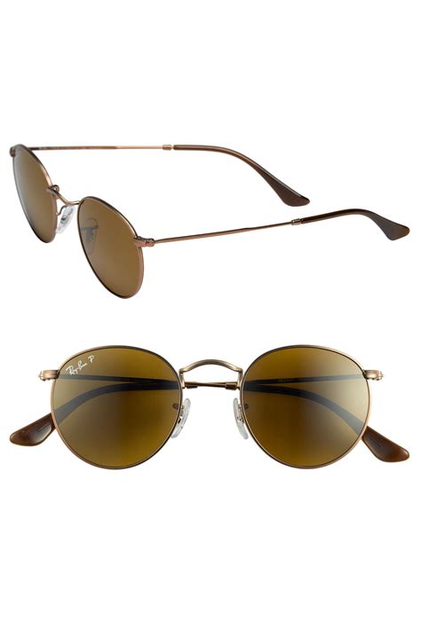 ray ban round metal sunglasses polarized|ray ban round sunglasses sale.